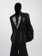 【26s Mar.】Sequin Tweed Chain Blazer