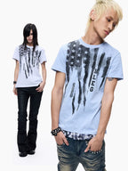 Washed Graffiti Cropped Tee