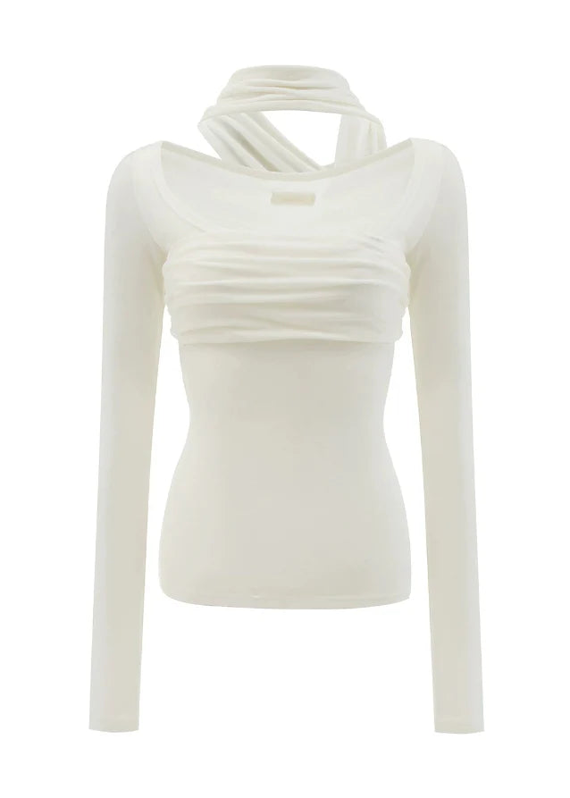 Softline Halo Neck Long Sleeve Top