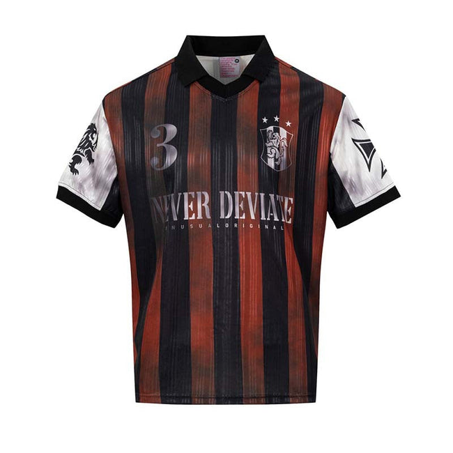 Vintage Badge Stripe Polo Jersey Tee Hover Image