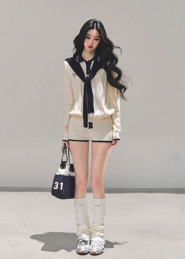 Seoul Prep Cozy Knit Shorts Set
