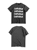 ColdFaSHioN Silver Graphic Stripe Tee