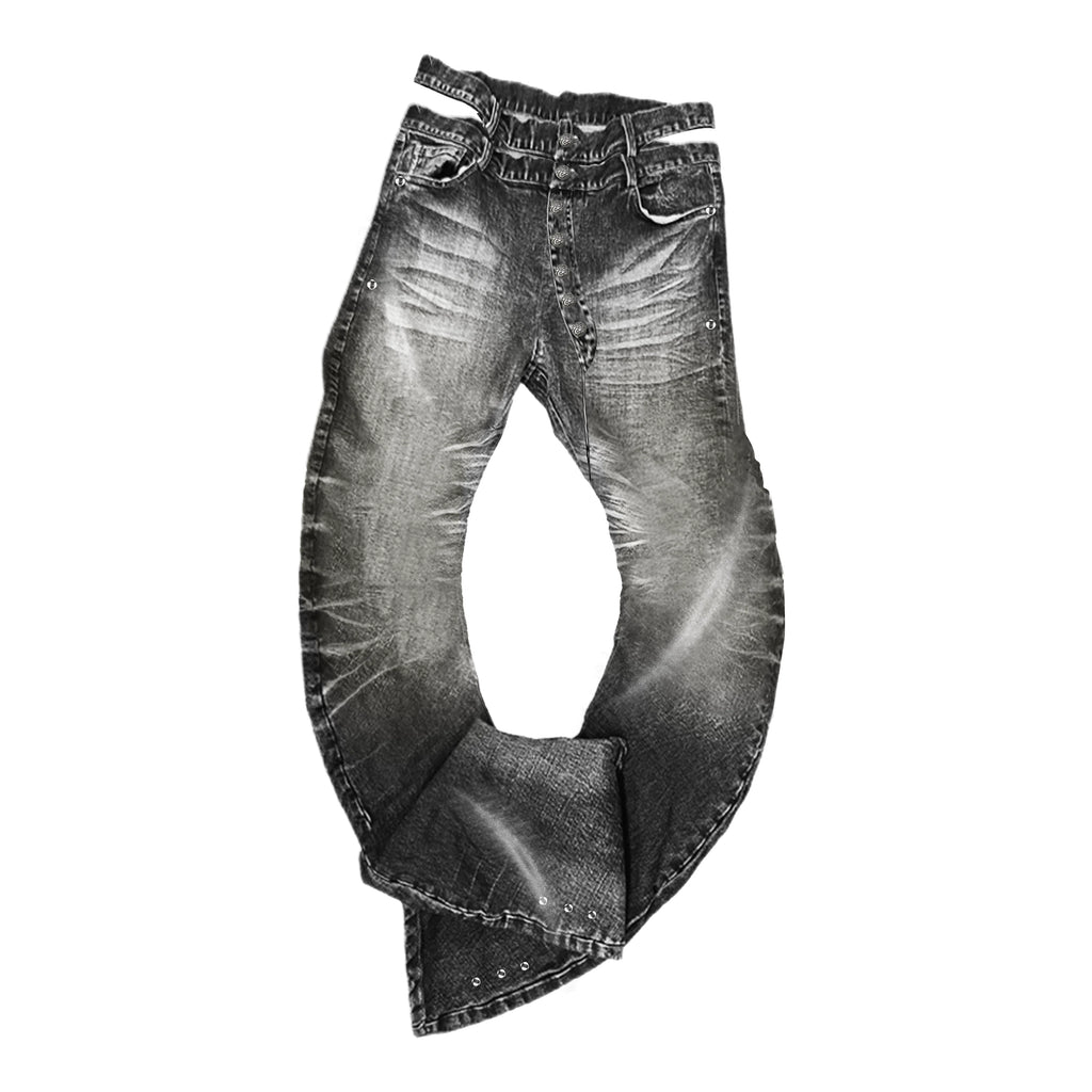【26s Jan.】Blade-Washed Curved Fit Stretch Denim Jeans