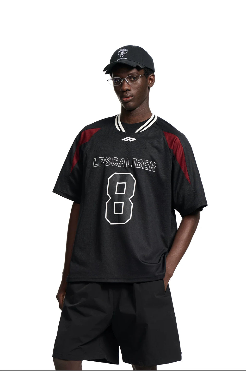 Retro Number Contrast Jersey Tee
