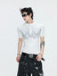 Gothic Flame Studded Slim Tee