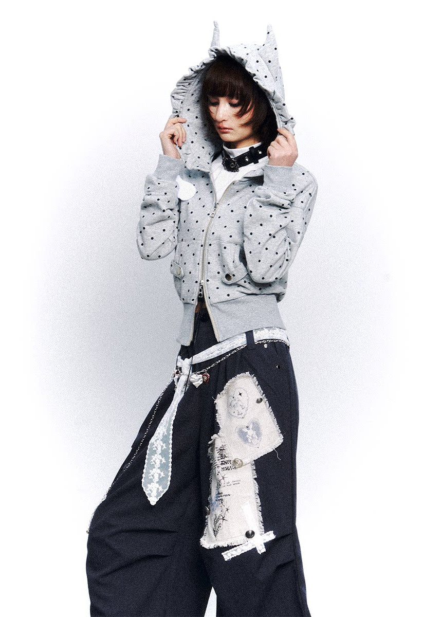 Dot Static Hooded Jacket