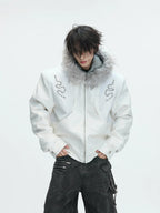 【26s Feb.】Horsehair and Crocodile Print Hooded Jacket