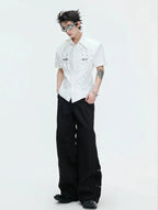 【26s Apr.】Pleated Waist Structured Shirt