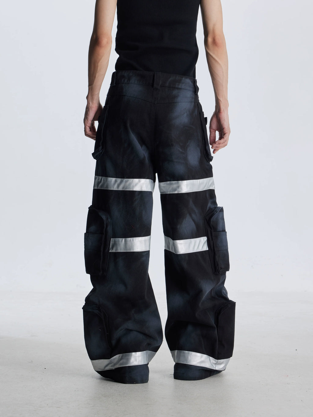 【25s Aug.】Street Dirty Dyed Multi-pocket Jeans