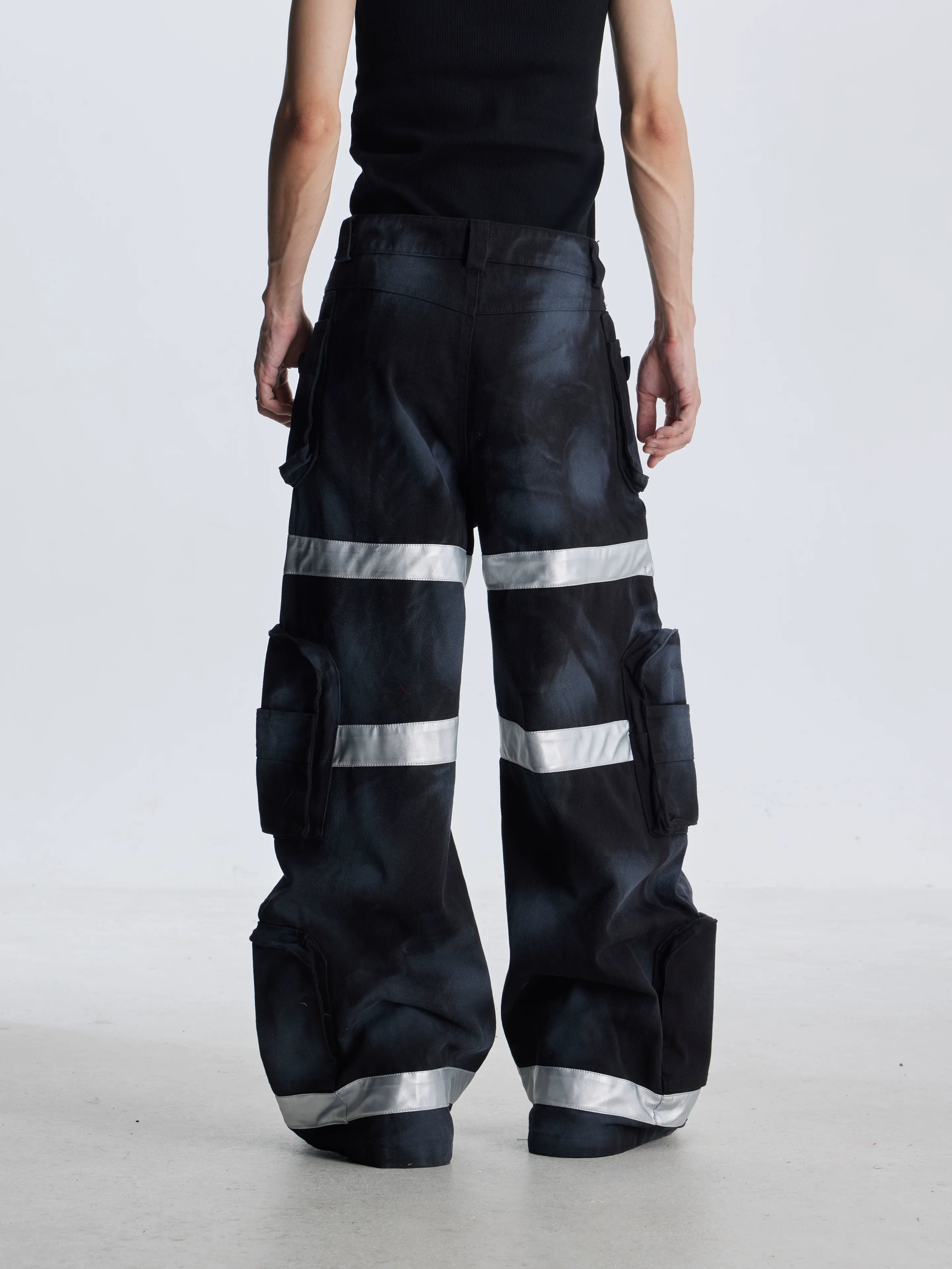 【25s Aug.】Street Dirty Dyed Multi-pocket Jeans