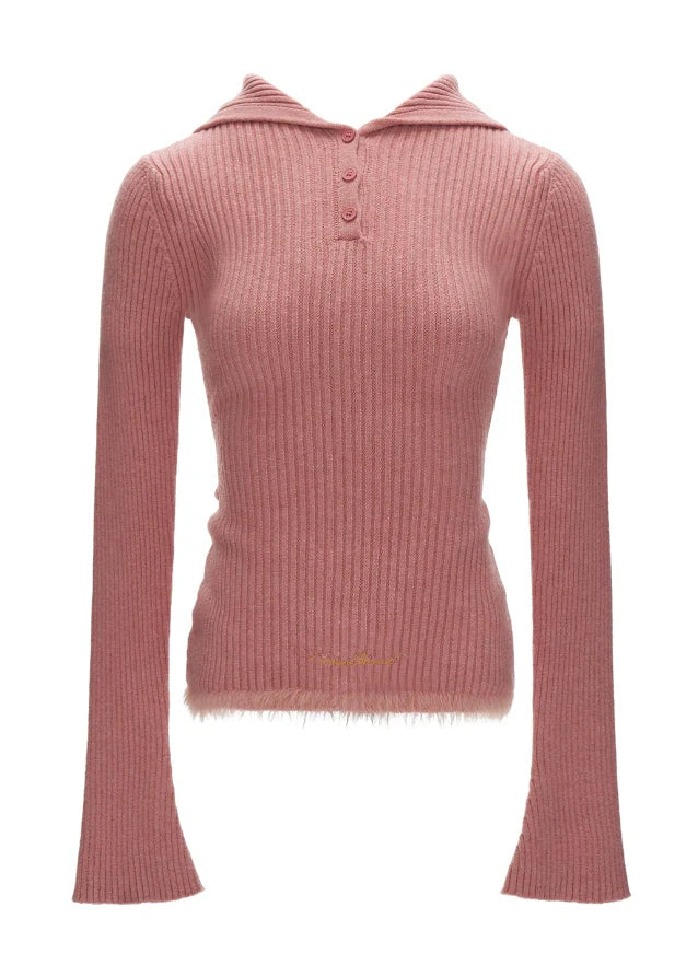 Star Flower Knit  Lazy Crop Sweater Drop