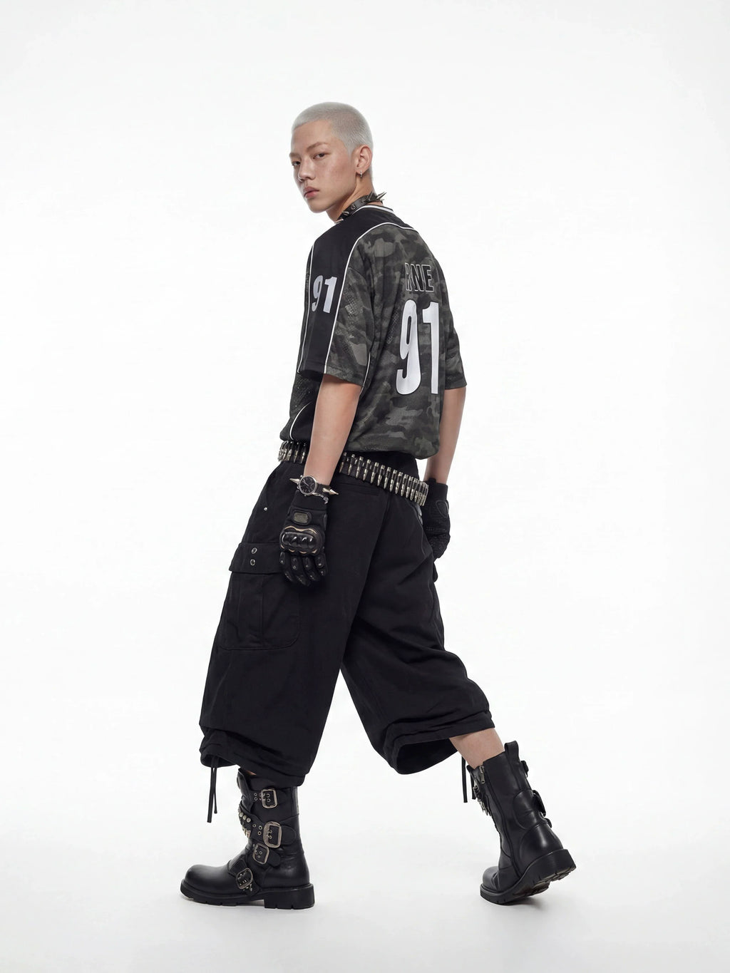 Camo Panel Jersey Street Tee
