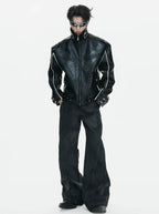【26s Mar.】Carbon-Boned Royal Buckle Leather Jacket