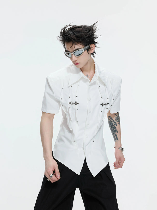 【26s Apr.】Pleated Waist Structured Shirt Main Image
