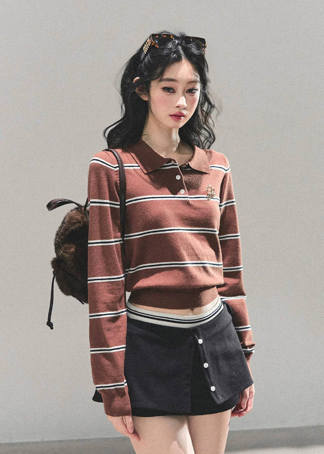 Virtual Line Knit Polo