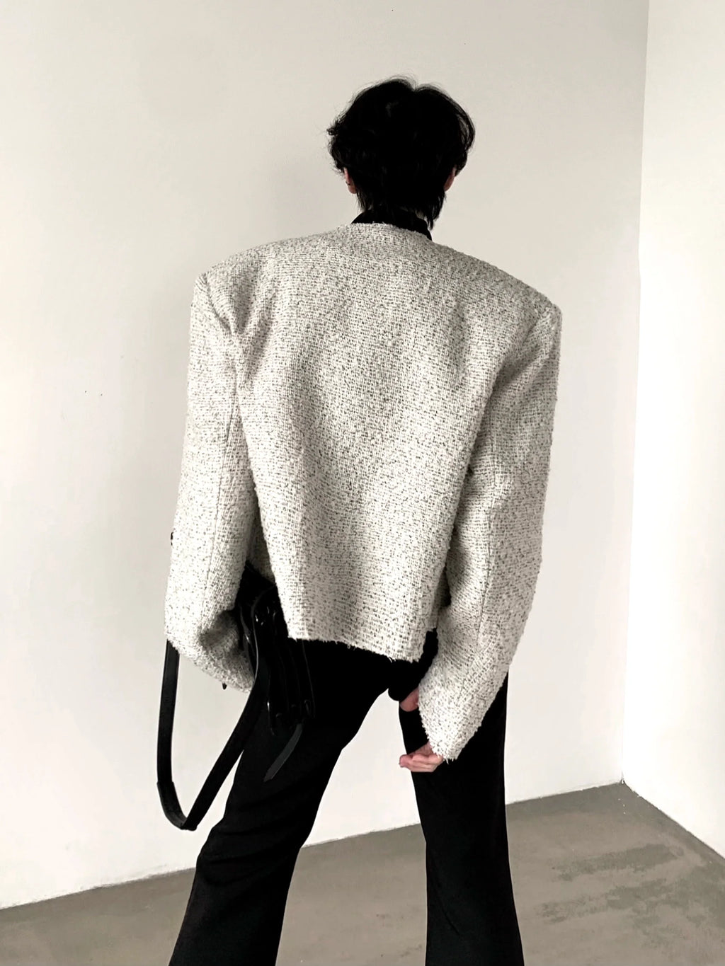 【25s Sep.】Tweed Rose Brooch Chanel Style Jacket
