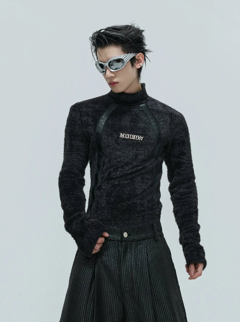 【25s Nov.】Deconstructed Faux Mink Turtleneck Bottoming Shirt