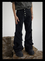 【26s Mar.】Deconstructed Washed Black Denim