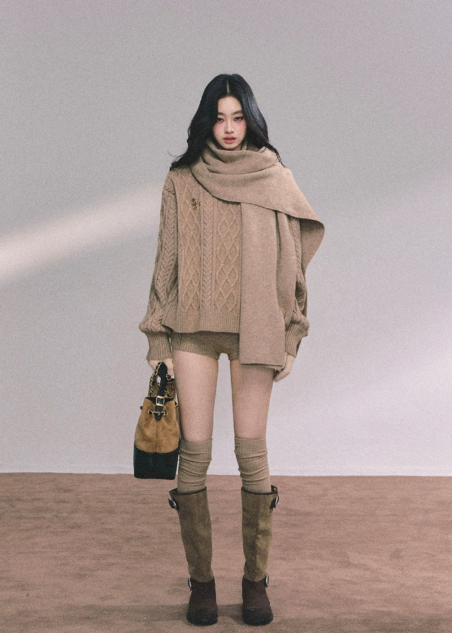 Maison Lumière Luxe Knit Three-Piece Set