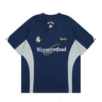 Vintage Embroidered V-Neck Jersey Tee
