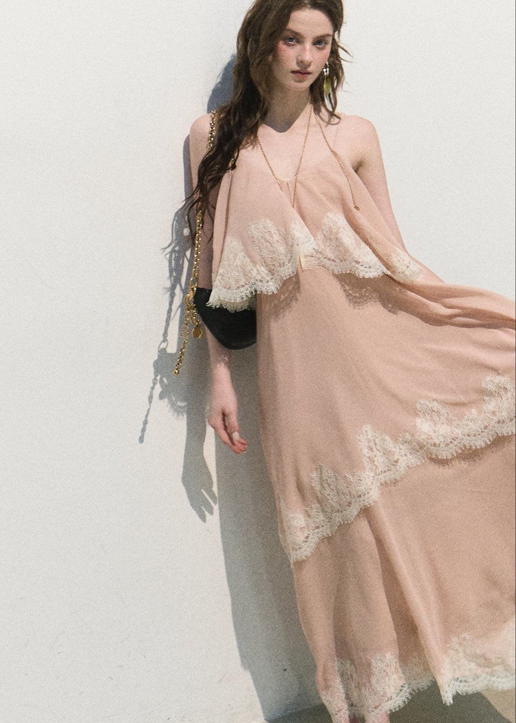 Always Collecting the World Lace Maxi Dress