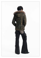 Y2K Patchwork Multi-Pocket Flared Skinny Jeans