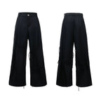 【25s Aug.】Striped Belted Cropped Blazer /Pants Set