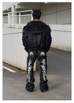 Shibuya MA-1 Fur Collar Bomber Jacket