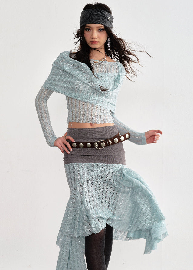 Mint Haze Swing Collar Set