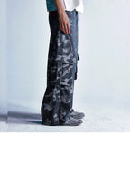 【25s Aug.】Vintage Cartoon Graffiti Camouflage Patchwork Jeans
