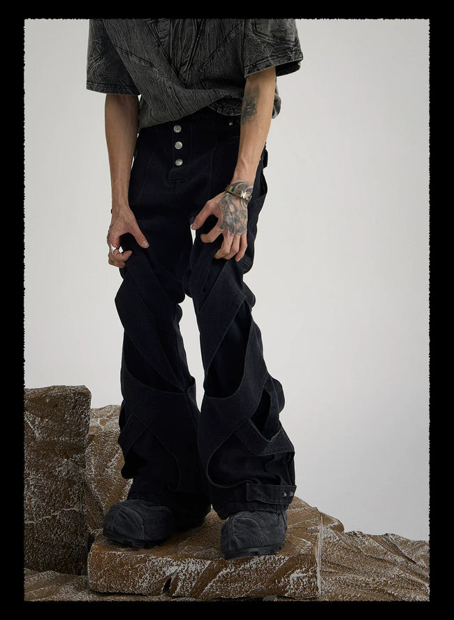 【26s Mar.】Deconstructed Washed Black Denim Hover Image