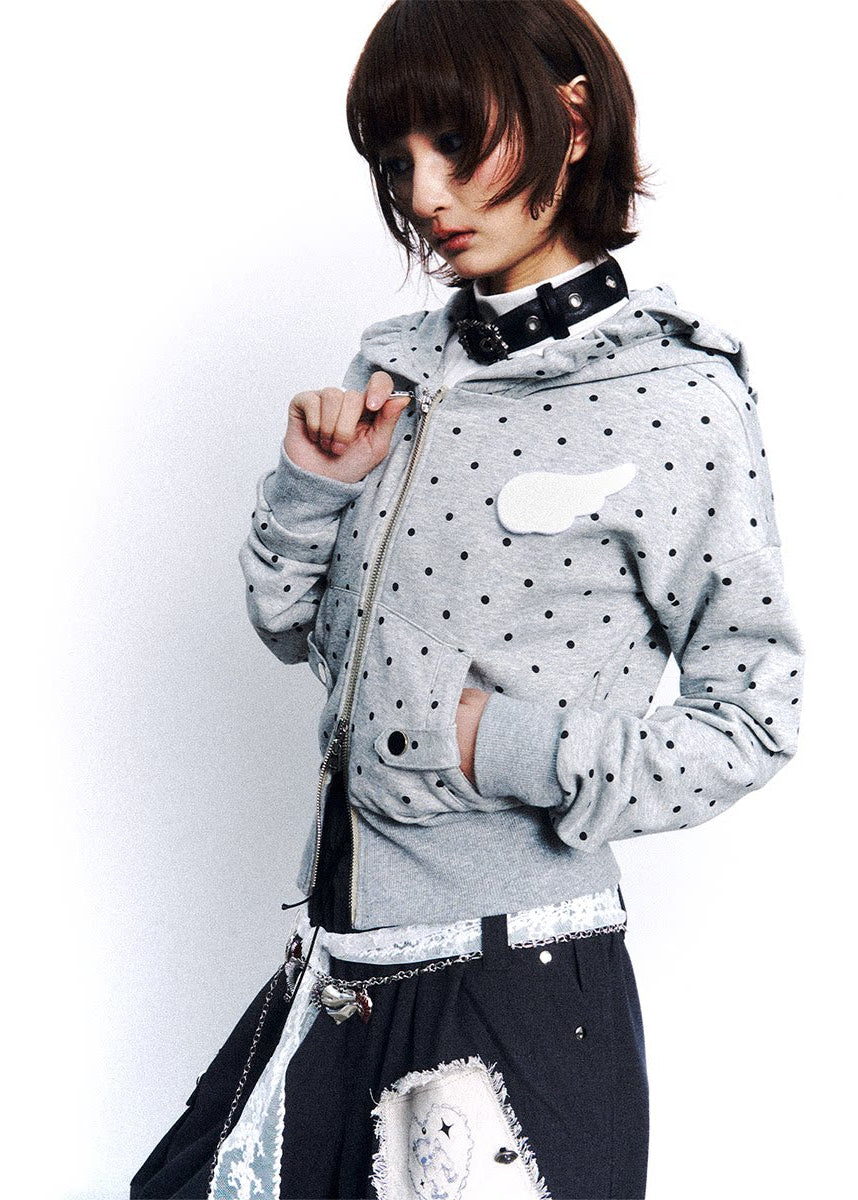 Dot Static Hooded Jacket