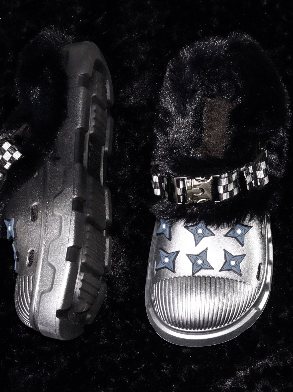【26s Jan.】Fleece-Lined Functional Platform Clog Mule