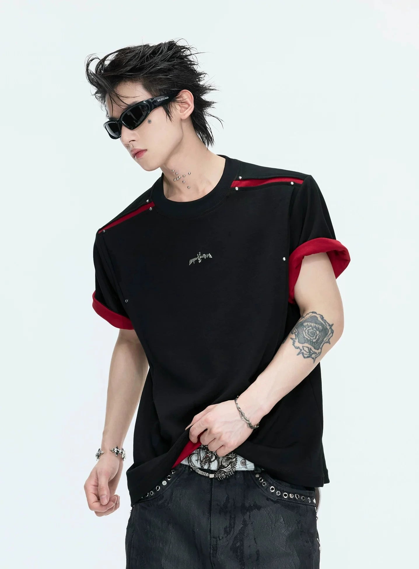 【26s Apr.】Reversible Contrast Oversized Sleeve Tee