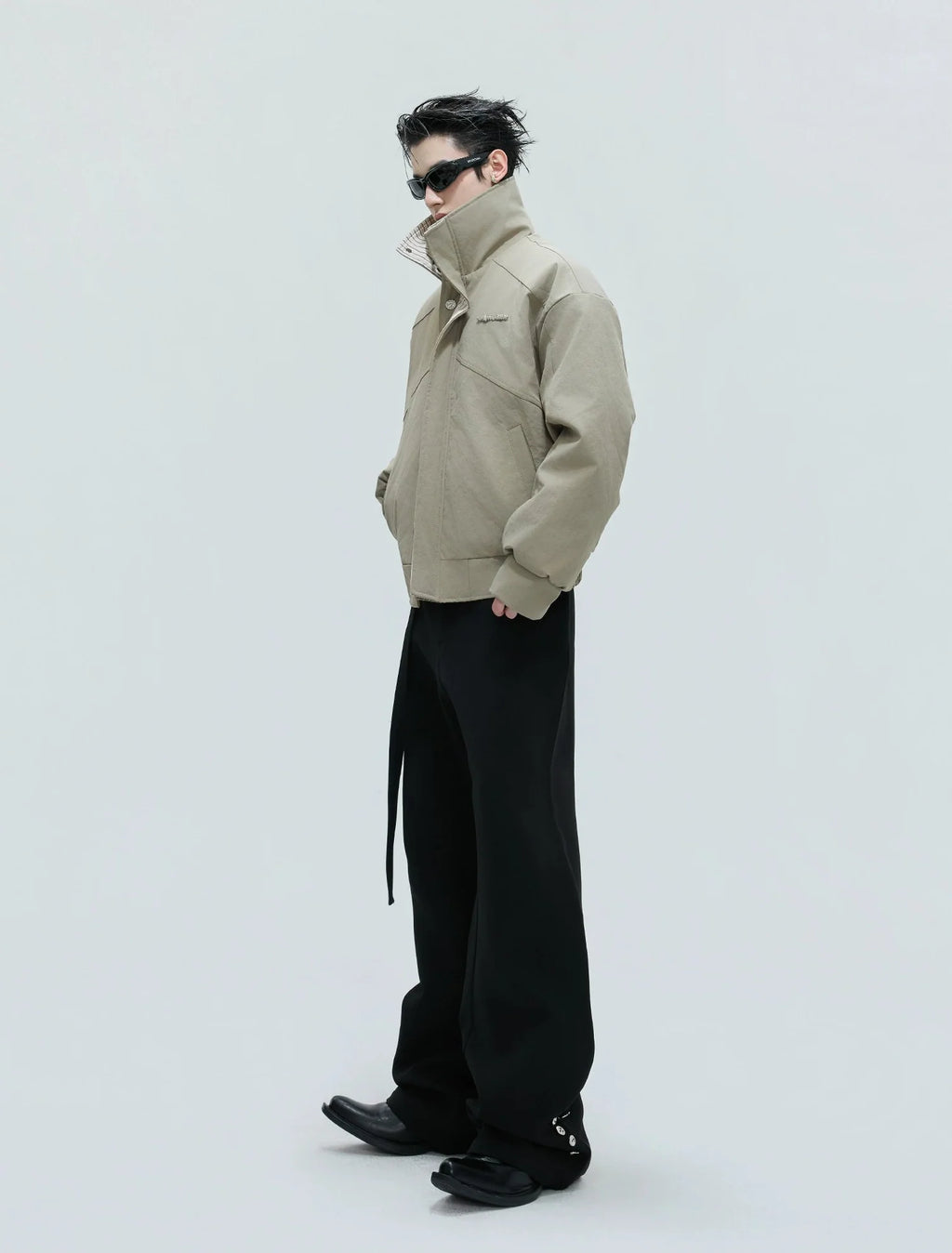 【25s Nov.】Washed Striped Thickened Cotton Coat