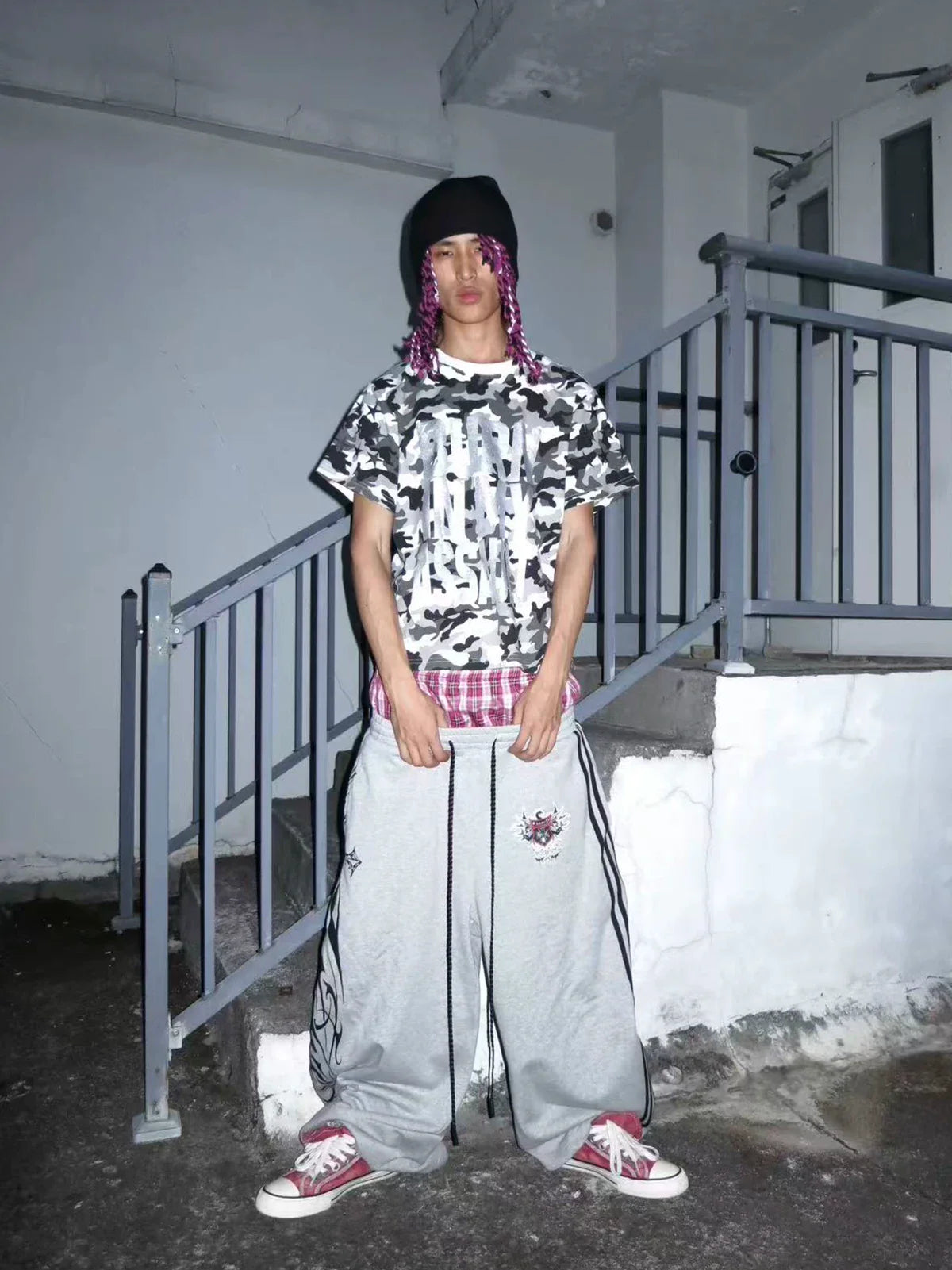 Silver Foil Graphic Street Tee