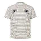 Red Star Unicorn Stripe Jersey Tee