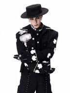 【26s Feb.】Couture 3D Floral Structured Shoulder Cropped Jacket / Pants