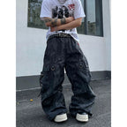 【25s Jun.】Vintage Sand Snake Camouflage Punk Pants