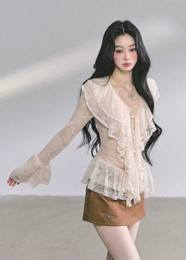 Belle Époque Sheer Lace Blouse