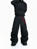 【26s Mar.】Waxed Curved Cargo Denim Pants