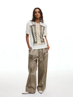 【26s May】Napoleonic Court Printed Cropped Slim Tee