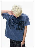 Washed Vintage Graphic Cropped Tee