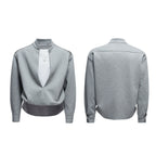 【25s Aug.】Mock Two-Piece Mock Neck Zip Hoodie & Sweatpants Set