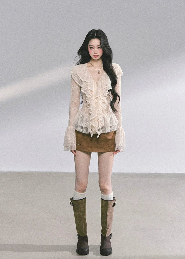Belle Époque Sheer Lace Blouse