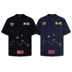 Cartoon Lion Badge Oversized Tee