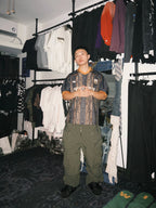 Snake Pattern Polo Jersey Tee