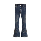【26s Apr.】Distressed Studded Sequin Denim Set
