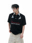 Contrast Sequin Polo Tee