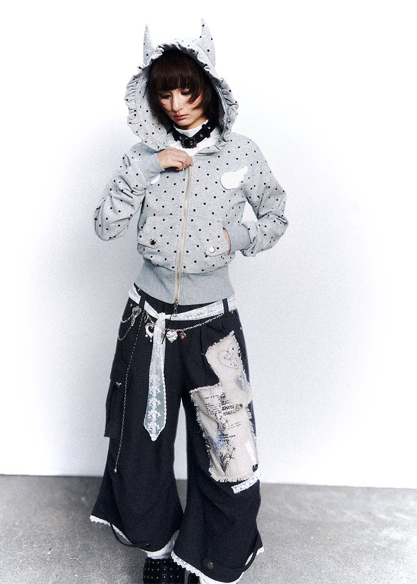 Dot Static Hooded Jacket